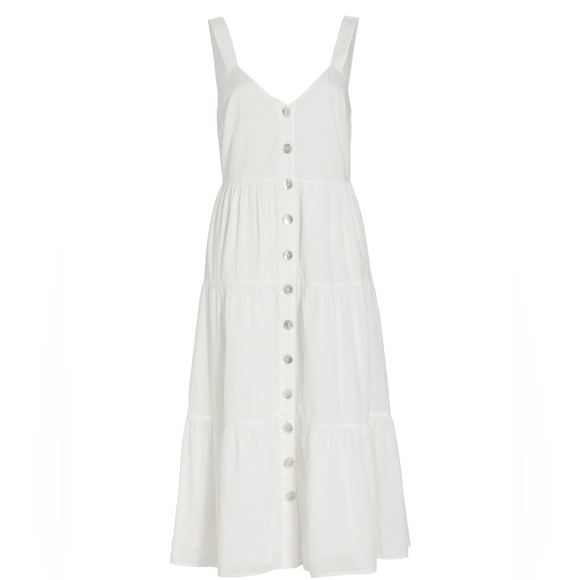 Rails Violet Tiered Midi Dress in White, size S - Picture 1 of 5